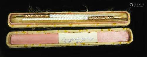 F.T. PEARCE WRITING PENS, 19TH C.