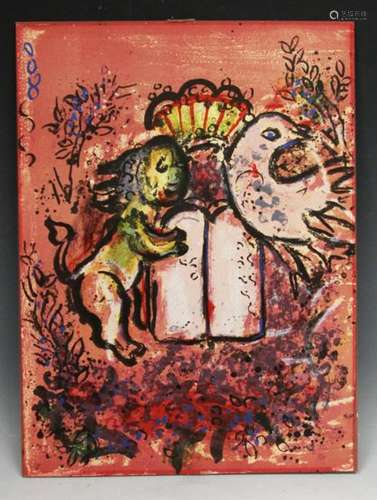 MARC CHAGALL, COLORED LITHOGRAPH