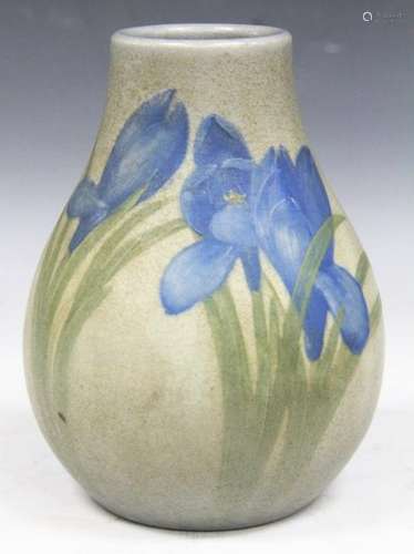 ROOKWOOD, ARTIST SIGNED PAINTED POTTERY VASE