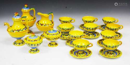 VINTAGE ITALIAN POTTERY COFFEE SET