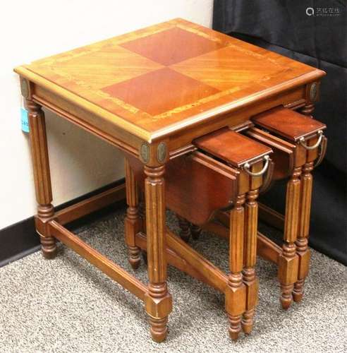 VINTAGE MAHOGANY STACKING TABLES