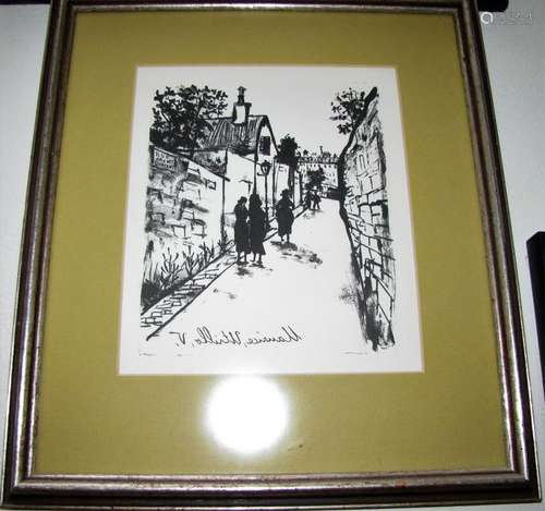 MAURICE UTRILLO (1883-1955), FRAMED LITHOGRAPH