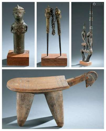 4 West African Objects. 20th c.