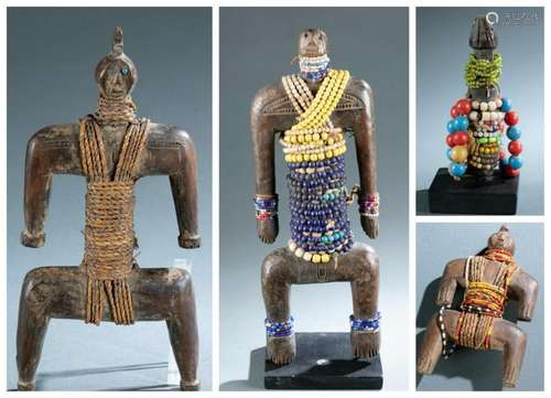 4 West African Figures. 20th c.