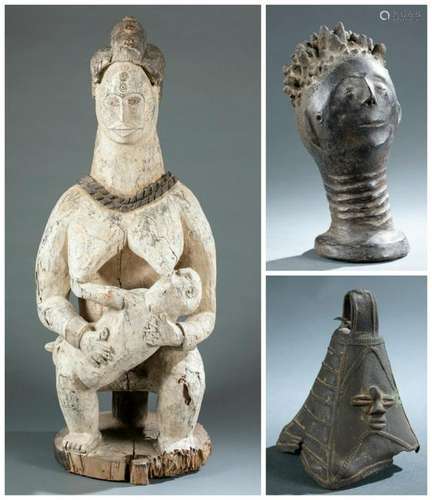 3 West African Objects. 20th c.