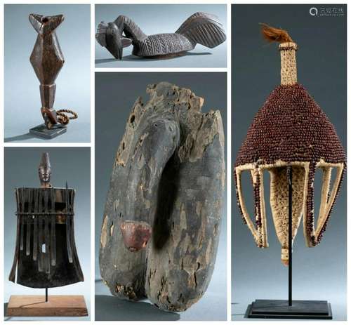 5 West African Objects. 20th c.