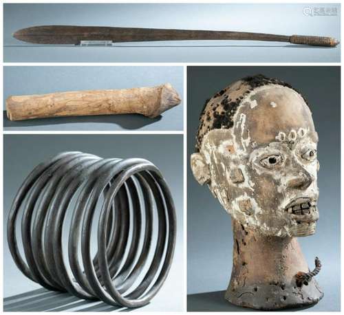 4 West African Objects. 20th c.