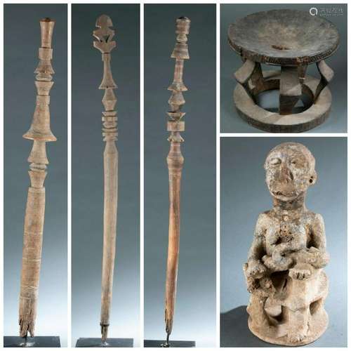 5 West African Objects. 20th c.