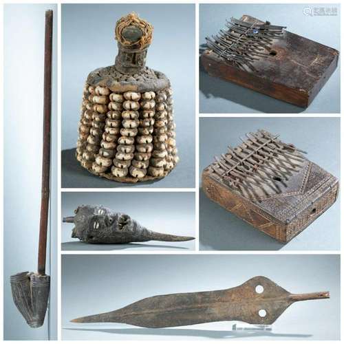 6 West African Objects. 20th c.