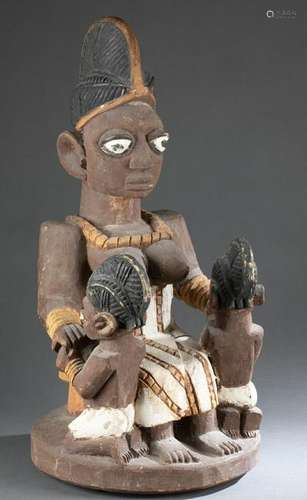 Yoruba Style Wooden Figure. 20th c.