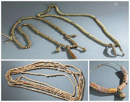 8 African Necklaces. 20th c.