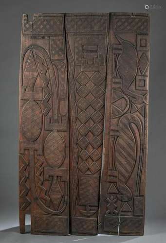 West African Style Wooden Door. 20th c.