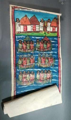 Ethiopian Coptic Painting. 20th c.