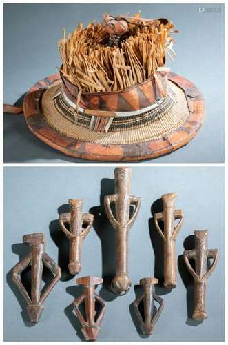 8 African Utilitarian Objects. 20th c.