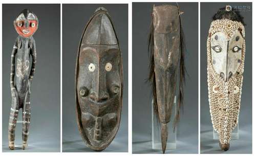 4 Middle Sepik River objects. 20th c.