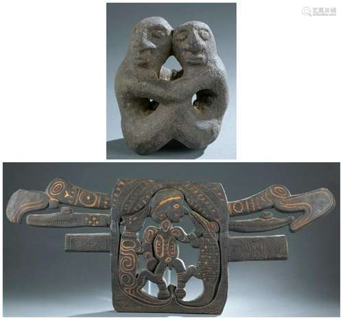 2 Melanesian Objects. 20th c.