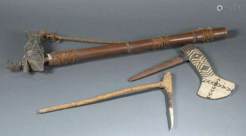 3 Melanesian Objects. 20th c.