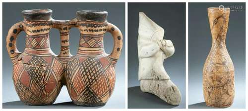 3 Ethnographic Objects. 20th c.