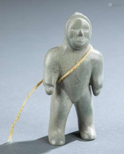 Inuit Carved Stone Figure. 20th c.