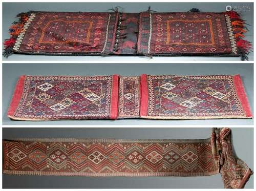 3 Middle Eastern Textiles. 20th c.