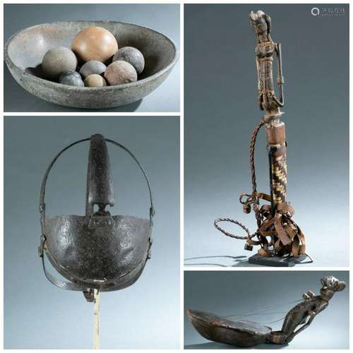 4 Ethnographic Objects. 20th c.