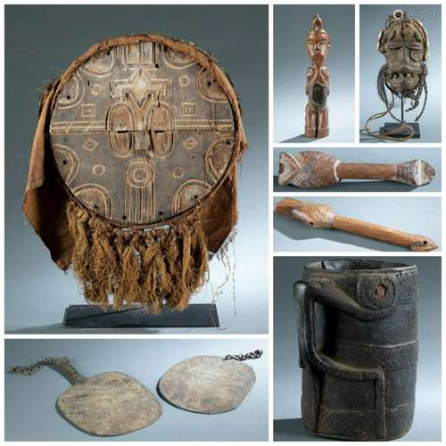 7 Utilitarian and Figural Objects. 20th c.