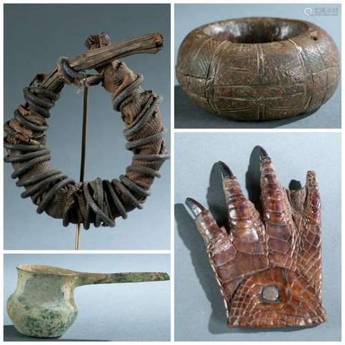 4 Ethnographic Objects. 20th c.