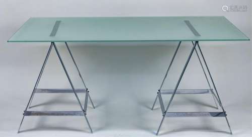 Alessandro Albrizzi Chrome Trestle Table