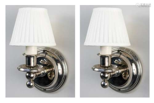 Pair of Chrome Sconces