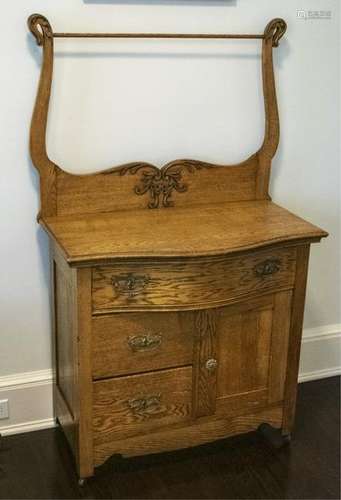 Oak Vanity Washstand