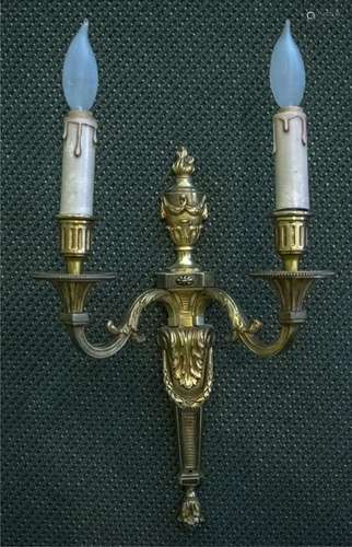 Pair of French Bronze Sconces