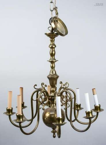 Dutch Baroque Style Brass Chandeleir DONATED