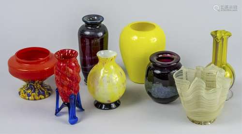 Group of Art Glass Vases