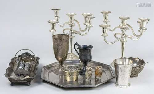 Group of Silver Plated Table Decorations