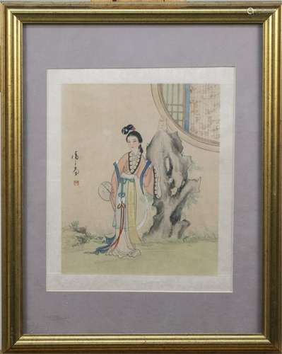 Chinese Painting of a Maiden