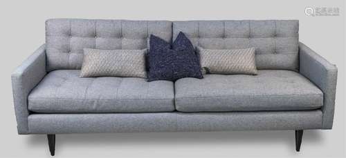 Crate & Barrel Grey Sofa