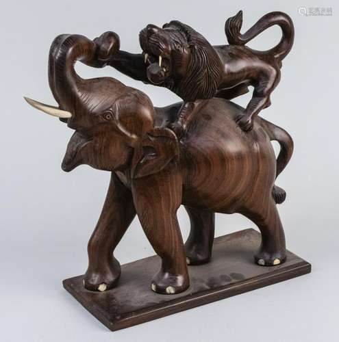 Indian Carved Wood Elephant