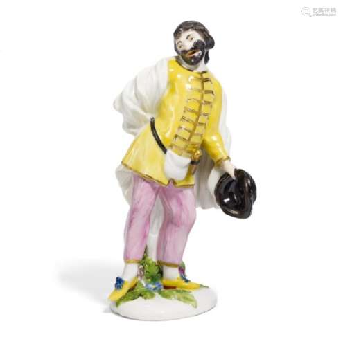 SCAPIN AUS DER COMMEDIA DELL' ARTE. Meissen. 18. Jh. Modell P. Reinicke und wohl J.J. Kaendler, um