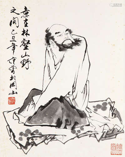 范曾（b.1938） 意在林壑山野之间 立轴 水墨纸本