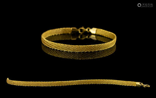 Silver Bracelet. Gold vermeil bracelet on solid silver, fully hallmarked, 7 inches in length, please