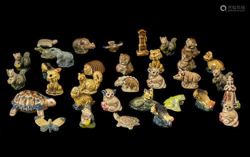 A Small Collection of Wade Whimsies approx (35) in total. To include birds, fish, squirrels,