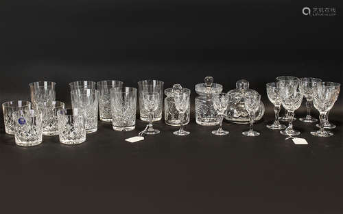 A Good Collection of Thomas Webb Hand Cut Crystal Glass Ware to include a set of four sherry