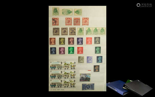 Two Stamp Albums and A4 Stock Book - full of mostly better, mostly GB both pre and post decimal.