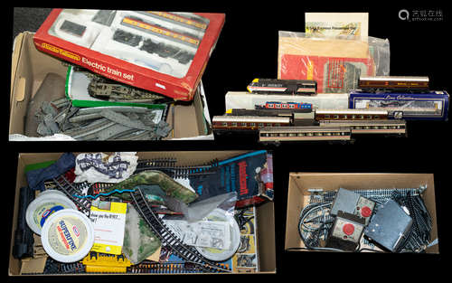 Railway Interest - Large Collection of Model Railway Items to include Hornby Railway electric Rail