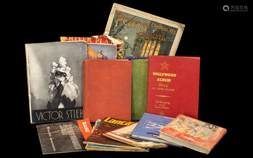 Collection of Vintage Books & Ephemera to include Hollywood Album by Ivy Crane Wilson; Film Review