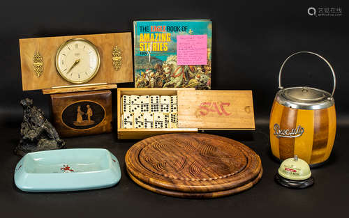 A Mixed Lot Of Collectables To Include A Ring For Rations Dads Army Table Bell, Biscuit Barrel,