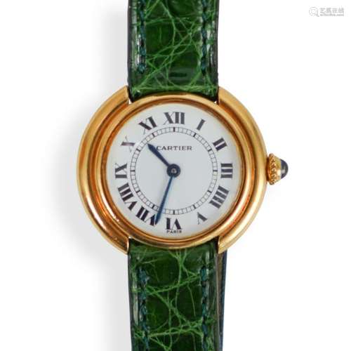 Cartier Vendome 18k Gold Watch