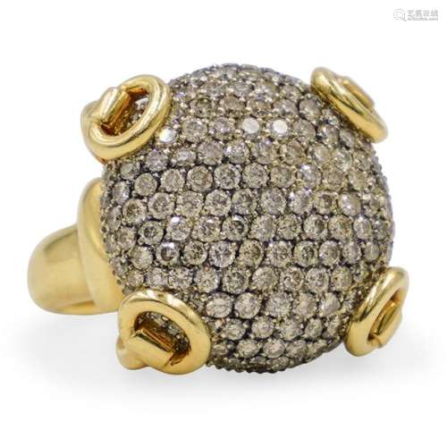 Gucci 18k Gold and Diamond Ring