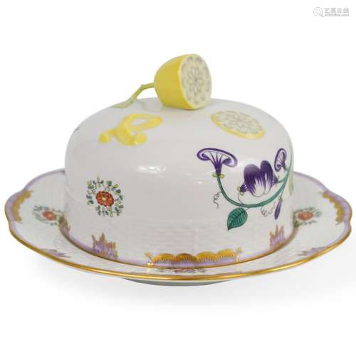 Herend Porcelain Covered Butter Dish
