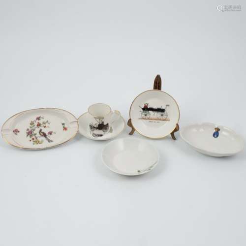 (6 Pc) Collection Of Limoges Porcelain